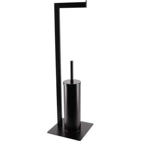 Cepillo metálico para el papel higiénico y removedor - negro - Tendance (1/2)
