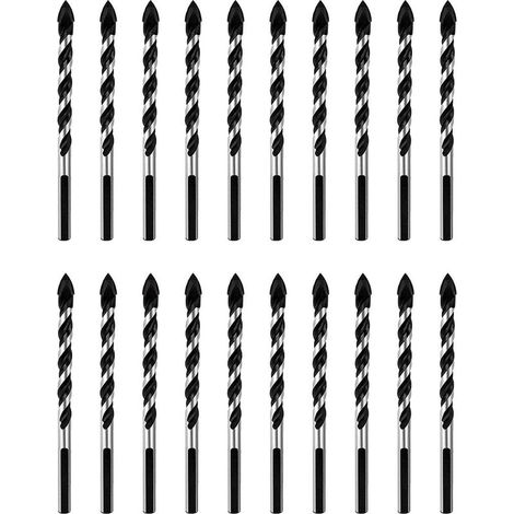 Forets À Usages Multiples,30 Pièces 6MM Foret Multi-Matériaux Ensemble pour Forage en Tuile, Verre, Brique, Bois (1/5)