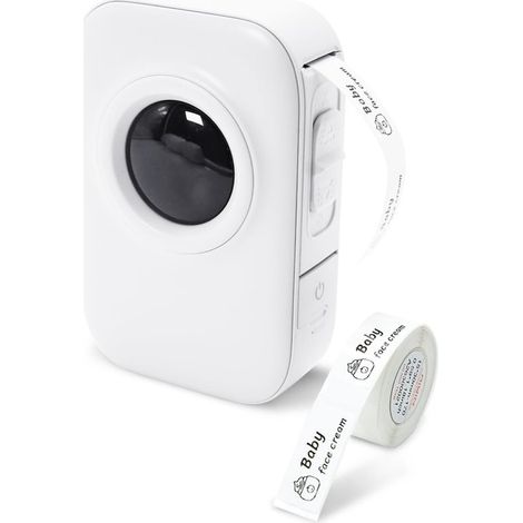 Impresora de etiquetas de bolsillo para smartphone，impresión térmica de 203 ppp，compatible con etiquetas autoadhesivas de 15 mm de ancho (1/4)