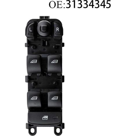 Ensemble de commutateur de régulateur de fenêtre 31334345, adapté aux Volvo S60L et XC60, commande la montée et la descente des vitres électriques. (1/4)