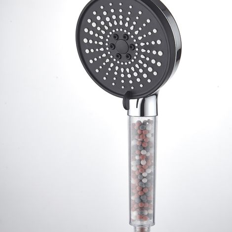 Pommeau de douche avec filtre à économie d'eau, pommeau de douche anti-calcaire haute pression, pommeau de douche pluie salle de bain avec 5 modes de réglage 1pc (1/5)
