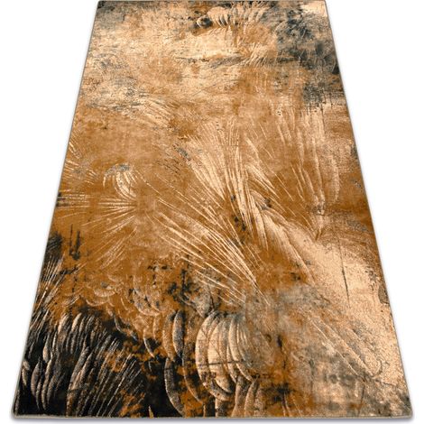 Alfombra de lana OMEGA Abu Abstração color camello beige 170x235 cm