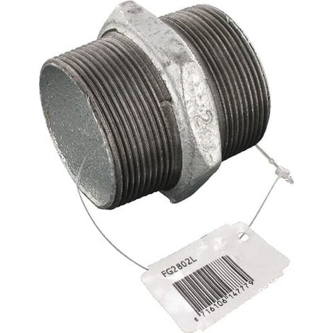 Racor doble galvaniz. macho 2" UNIVERSAL FG2802L