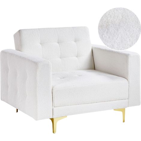 Sessel ABERDEEN Bouclé Cremeweiß (1/5)