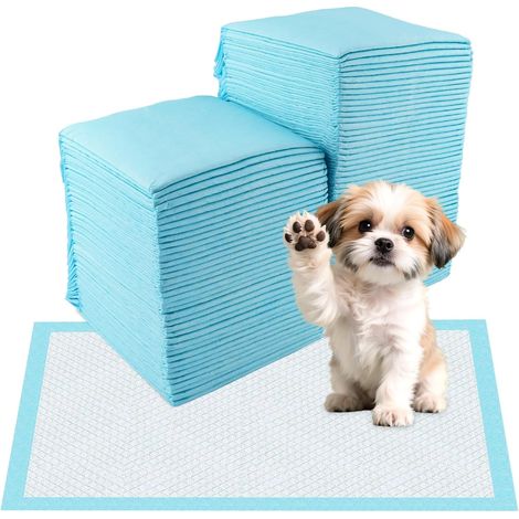100 Pièces Alaise pour Chien, Tapis Absorbant Chien 33 X 45 cm,Tapis de Propreté Chien Educateur Absorption Rapide Inférieure Imperméable Anti-Fuite (1/5)