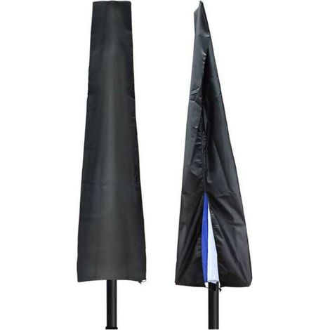 Couverture de Parasol, Housse de Parasol Double Couche Imperméable Anti-UV Robuste en Tissu Oxford 210D Housse Protection pour Parasol avec Fermeture à glissière (190X30X50cm)， (1/5)
