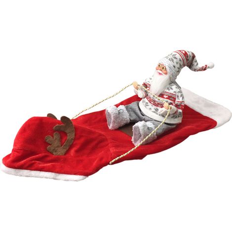 Déguisement de Père Noël pour chien, tenue de Noël pour chien, costume de Père Noël à cheval, ajustable, déguisement de fête (1/5)