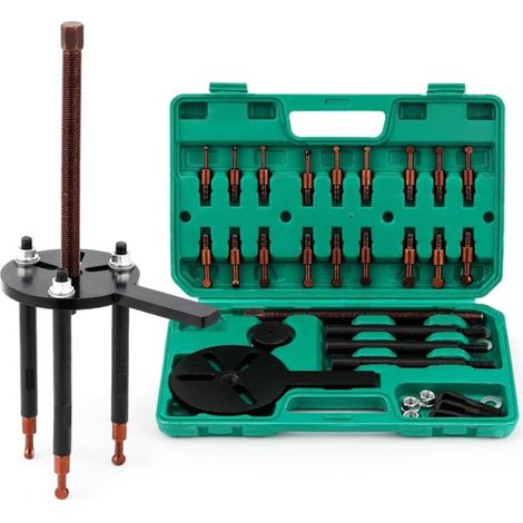 36-in-1 Inner Bearing Puller, 6 Sets of Heads, 3-Claw Hook, Multifunctional Separator for Mechanical/Automotive/Bicycle Equipment (1/5)