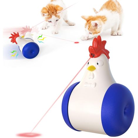 1 Jouet pour chat, infrarouge automatique, distributeur de nourriture, culbuteur, boule sur rail, intérieur (1/5)