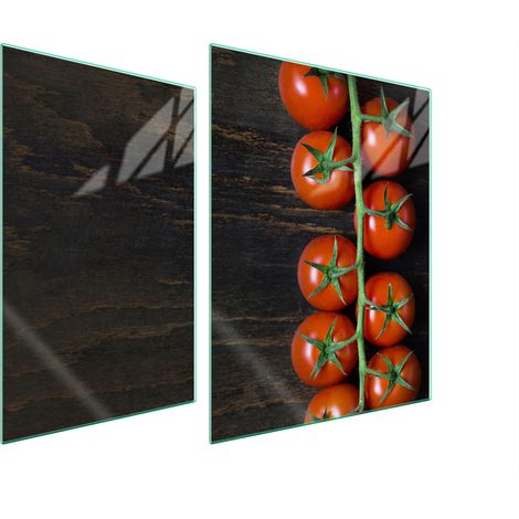 GLASSCHUTZPLATTE FÜR HERD 70x52 TOMATEN (1/5)