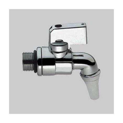 RUBINETTO A SFERA PER CONTENITORE OTTONE CROMATO 1/2"