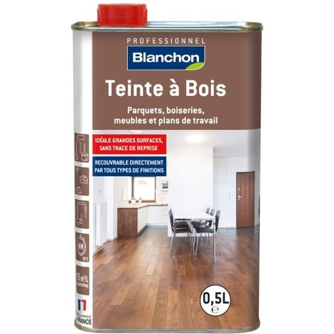 Holzbeize Weiß - 5L Finish : Mat 500 ml (1/3)