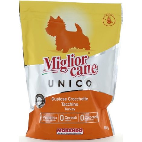 MIGLIOR CANE UNICO CROCCHETTE CON TACCHINO 800 GR PICCOLA TAGLIA (1/2)