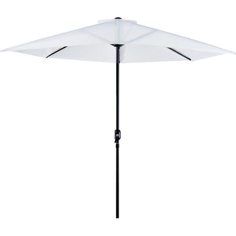 OMBRELLONE SEMICIRCOLARE IMPERMEABILE 269 X 138 X 236 CM BIANCO (1/5)