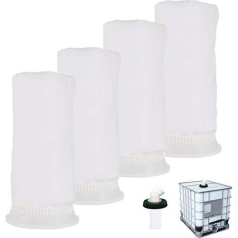 4PCS IBC Nylon Filter, IBC Replacement Filter, IBC Filter for 1000 Liter IBC Rainwater Tank, Washable IBC Filter, IBC Tank Cover Fitting (163mm) (1/5)