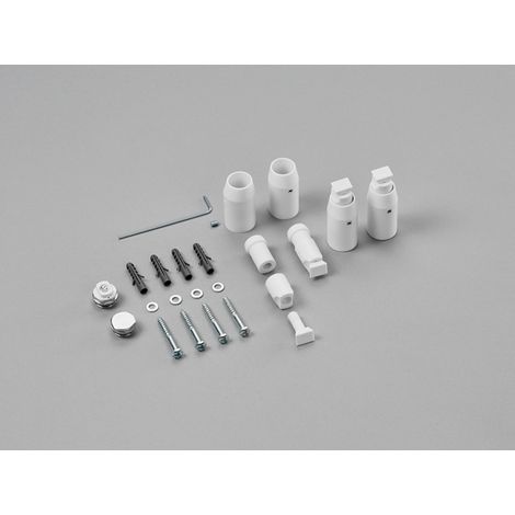 Wandmontage-Set f.Zeno T RAL 9016