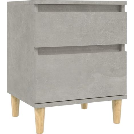 Bedside Cabinet Concrete Grey 40x35x50 cm vidaXL