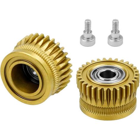 Pignon d'extrudeur pour K1/K1C/Ender3 V3 - Pignon d'entraînement pour Creality - Or (1/5)