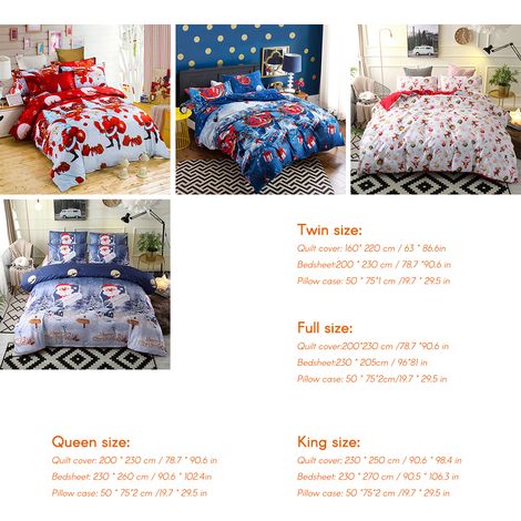 Parure de lit (housse de couette, drap plat, 2 taies d'oreiller) (1/5)