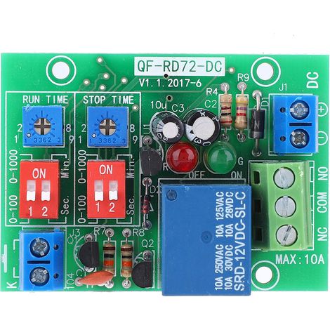 Relais Module Cycle Infini ON/OFF, Commutateur à Retard 12V DC (1/5)