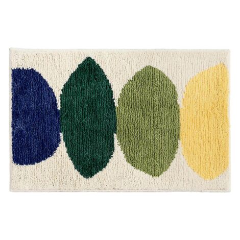 Tapis de bain antidérapants Tapis en microfibre jaune citron (17,5 "x 25,5") (1/5)