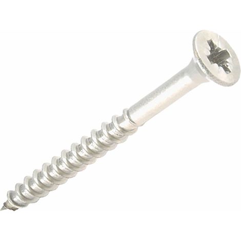 Vis bois tête fraisée inox A2 – Empreinte Pozidriv Ø4,5 mm x 35 mm (lot de 7 pièces)