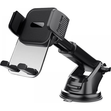 1pc Car Phone Holder, Suction Cup Dashboard Phone Holder, 360° Rotation, One-Handed Operation, Car Windshield Mount (4-7 inch Smartphone) (1/4)