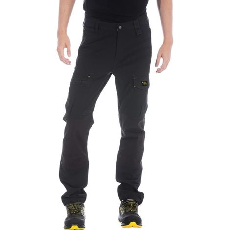 Pantalon de travail technique bi-Stretch RICA LEWIS Axis - Noir - 44 - Jambes standards (1/5)