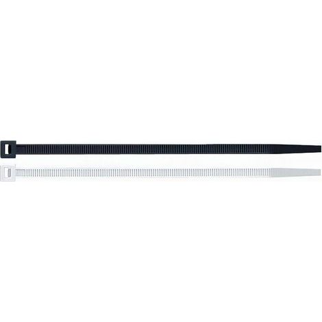 Colliers Électricien Lot de 100 - 7,6 x 450 mm - Blanc - Résistants et Pratiques - D-Work
