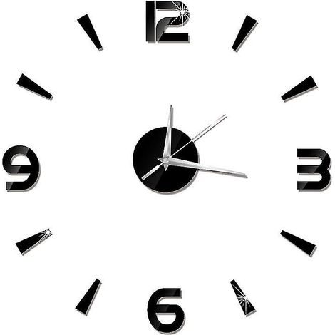 La nouvelle horloge murale sans cadre (1 pièce)