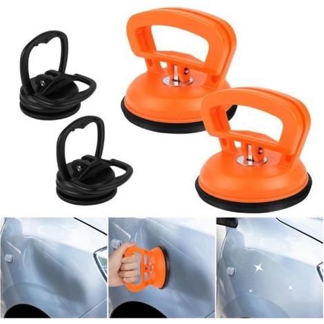Debosselage Carrosserie, 4PCS Outils de Kit Debosselage Carrosserie, Ventouse Carrosserie, Extracteur Bosses Voiture,Réparation - sh (1/4)
