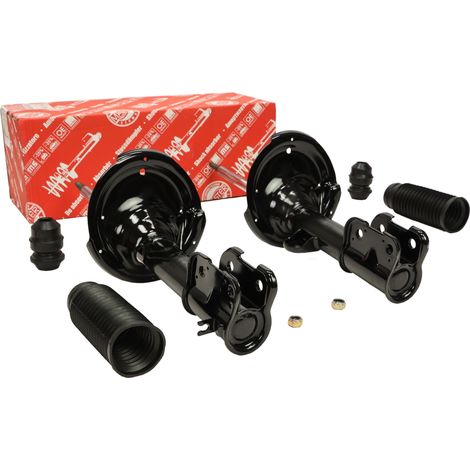 KIT AMORTIGUADORES + topes de suspensión ""MS"" delanteros HYUNDAI SANTA FÉ I, SANTA FÉ II 2.2D/2.7 08.04-12.12