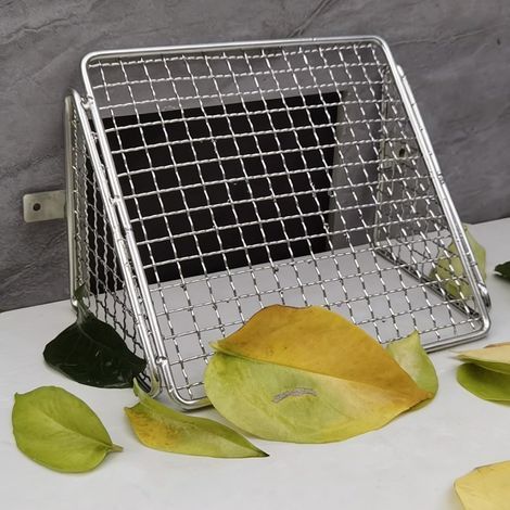 Dachrinnenschutz aus Edelstahl 304, Fallrohrfilter, Rohrschutzabdeckung, Außenabflussabdeckungen für Balkone, Dächer, Hofentwässerungssysteme (15 cm) (1/5)