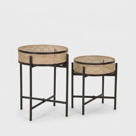 TABLE FUJI SET 2 PCS CM Ø 40X50-35X40 (1/5)