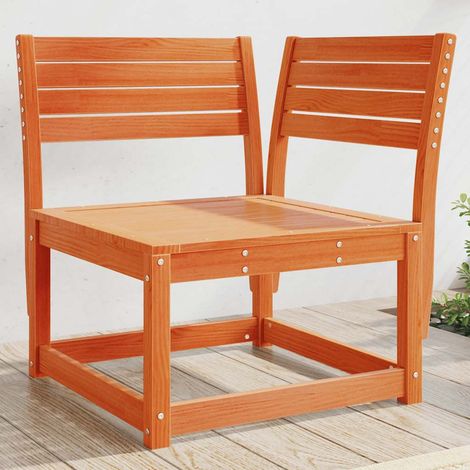 vidaXL Canapé d'angle de jardin cire marron 73x73x78cm bois pin massif (1/5)