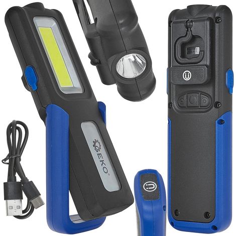 Lámpara De Taller Potente Con Powerbank Magnética LED COB 5W 3W 2000mAh 400lm (1/5)