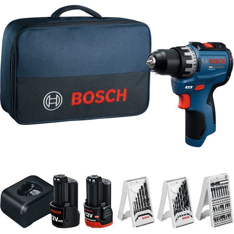 Bosch Professional Bosch Akku-Bohrschrauber GSR12V-31, incl. 2x Akku GBA 2 / 3 Ah, Ladegerät, Zubehör, Werkzeugtasche (1/5)