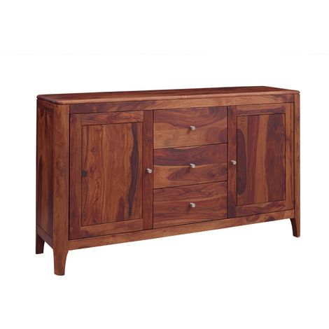 credenza in legno di Sheesham / palissandro 146x40x86 Noce oliato BROOKLYN 22
