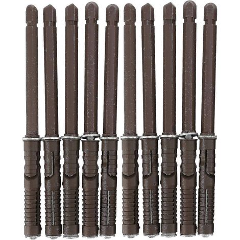 Supports d'étagère flottante - Lot de 10 supports d'étagère invisibles robustes et réglables B (1/5)