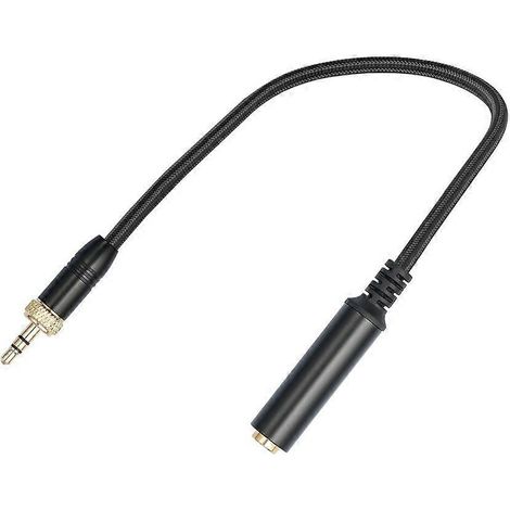 Câble adaptateur 3,5 mm vers 6,35 mm TRS 1/8 mâle vers 1/4 femelle tressé (1/4)