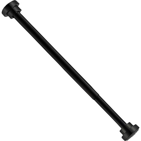 Tringle à vêtements réglable sans perçage pour armoire, noir, 50-80 cm (1/5)
