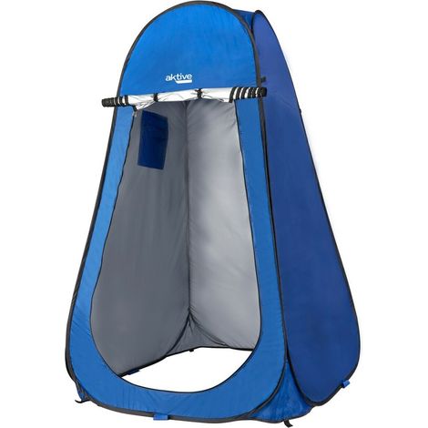 aktive Tente Vestiaire Douche Sans Sol Bleu 120x120x190 (1/5)