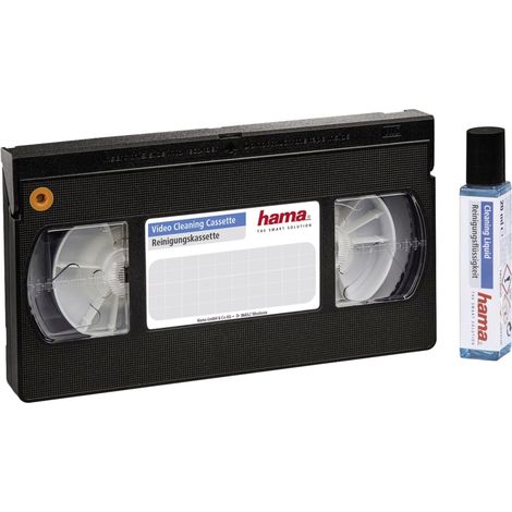 Hama VHS S-VHS Cinta de limpieza negro funcional
