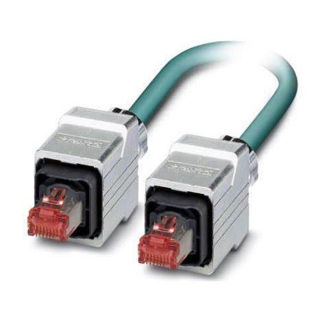 Câble Ethernet Blindé Phoenix Contact, Bleu, 1m Avec connecteur Droit ( Prix pour 1 )