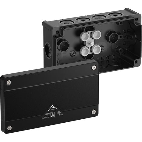 Caja de derivación Spelsberg plástico negro 87x152x52 mm