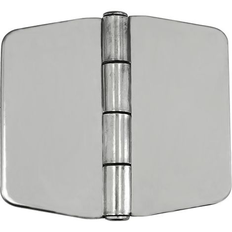 6-hole hinge made of stainless steel 304 with cover, 72 x 75 x 2 mm, deck hinge, ship fittings for yachts.