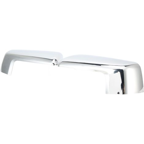 Rétroviseur extérieur Chrome Brillant 2 Pièces Coque Miroir Latéral Anti-UV Remplacement Compatible Chevrolet Silverado 1500 2019-2022 (1/5)