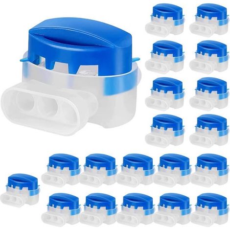 Set di 20 connettori per cavi, ideale per robot tagliaerba, giardinaggio, riparazione di cavi e applicazioni di irrigazione (1/5)