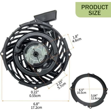 deawater Démarreur à tirette pour Briggs & Stratton 593961 590588 591139 593959 Pièces de rechange (1/3)