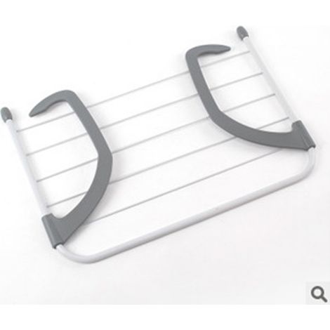 Séchoir à linge pliable portable pour balcon, appui de fenêtre, gris, 190 caractères max (1/5)